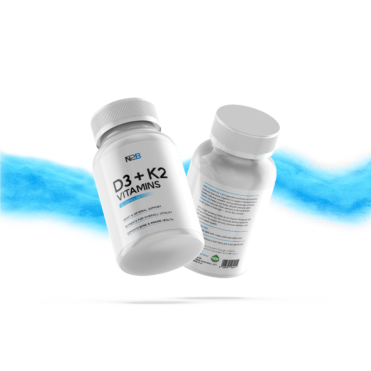 D3 + K2 Vitamins - 30 Capsules