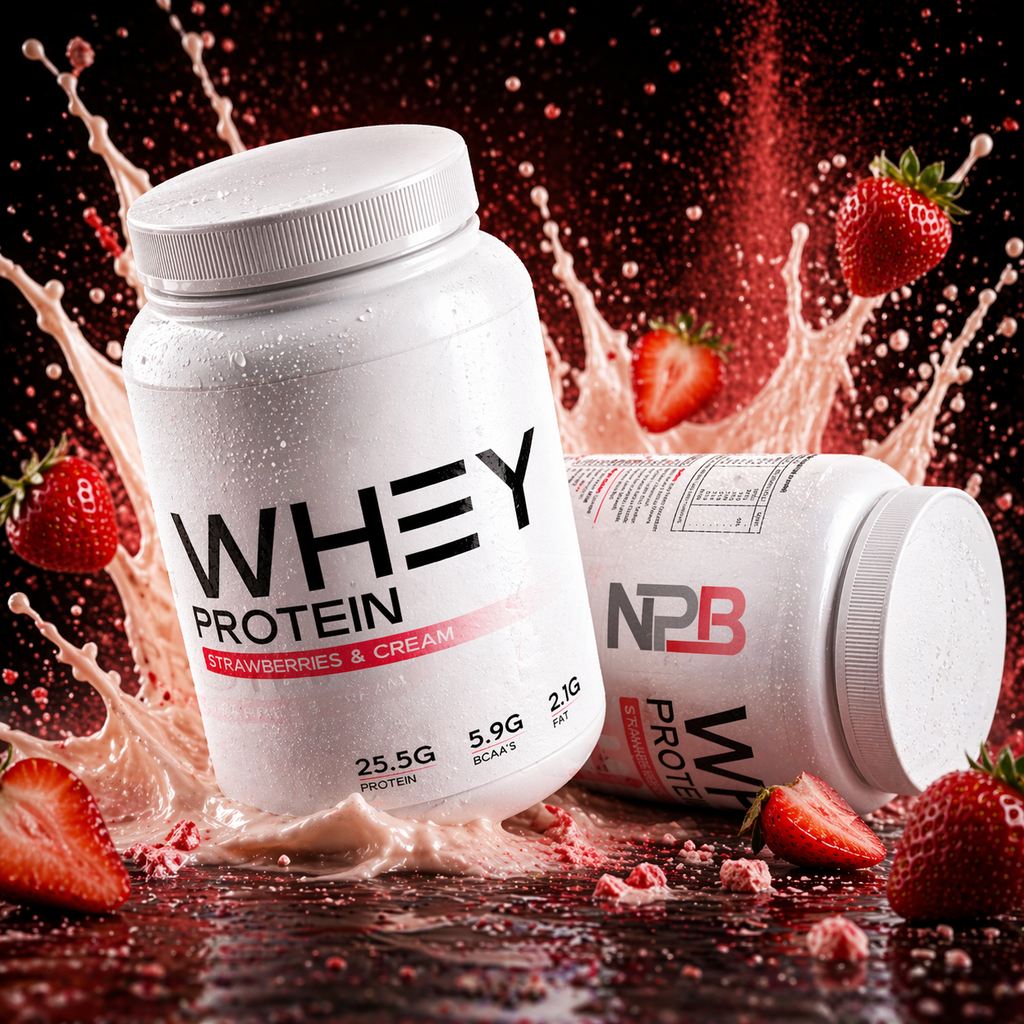 Whey Protein - Strawberries & Cream - 980g