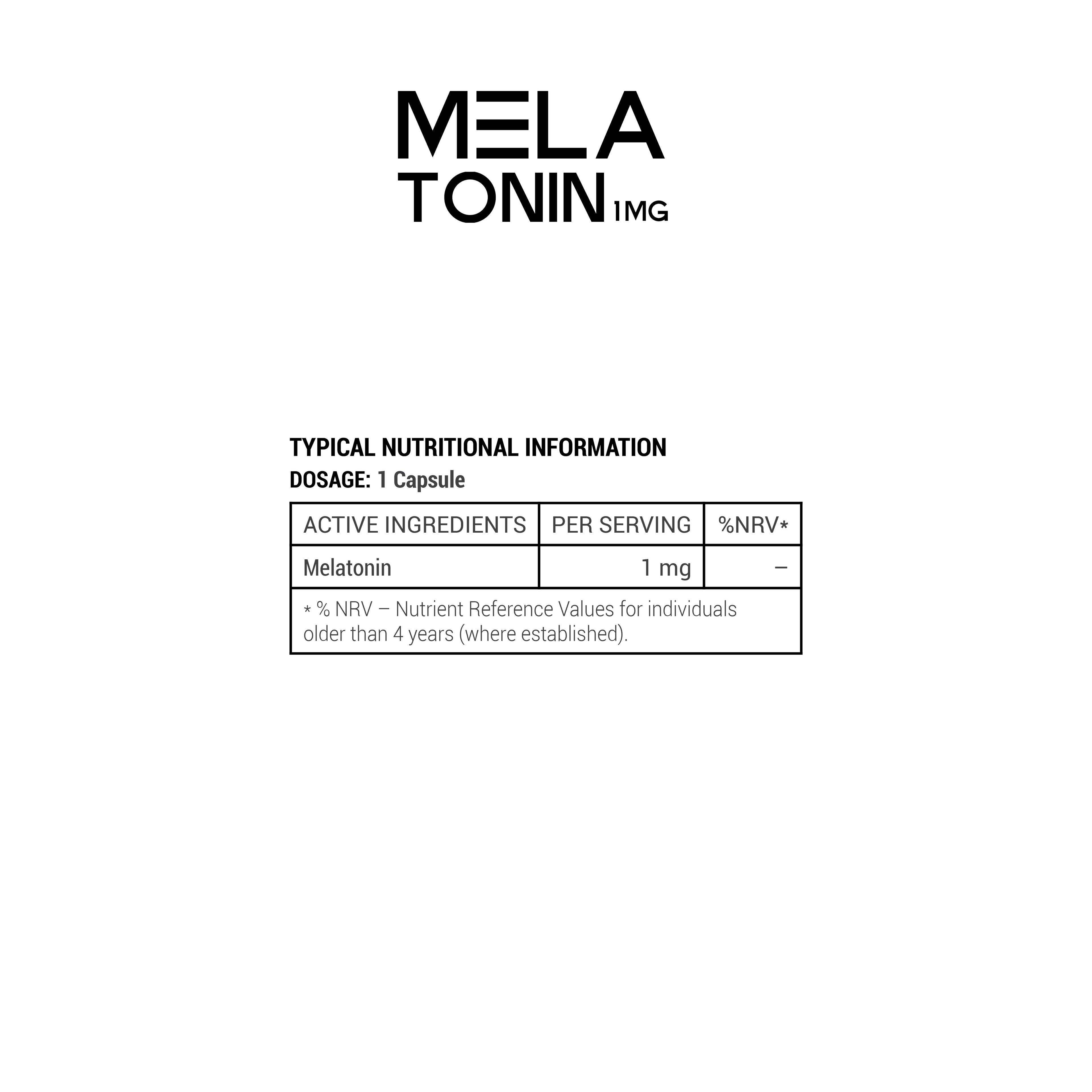 Melatonin 1mg - 30 Capsules