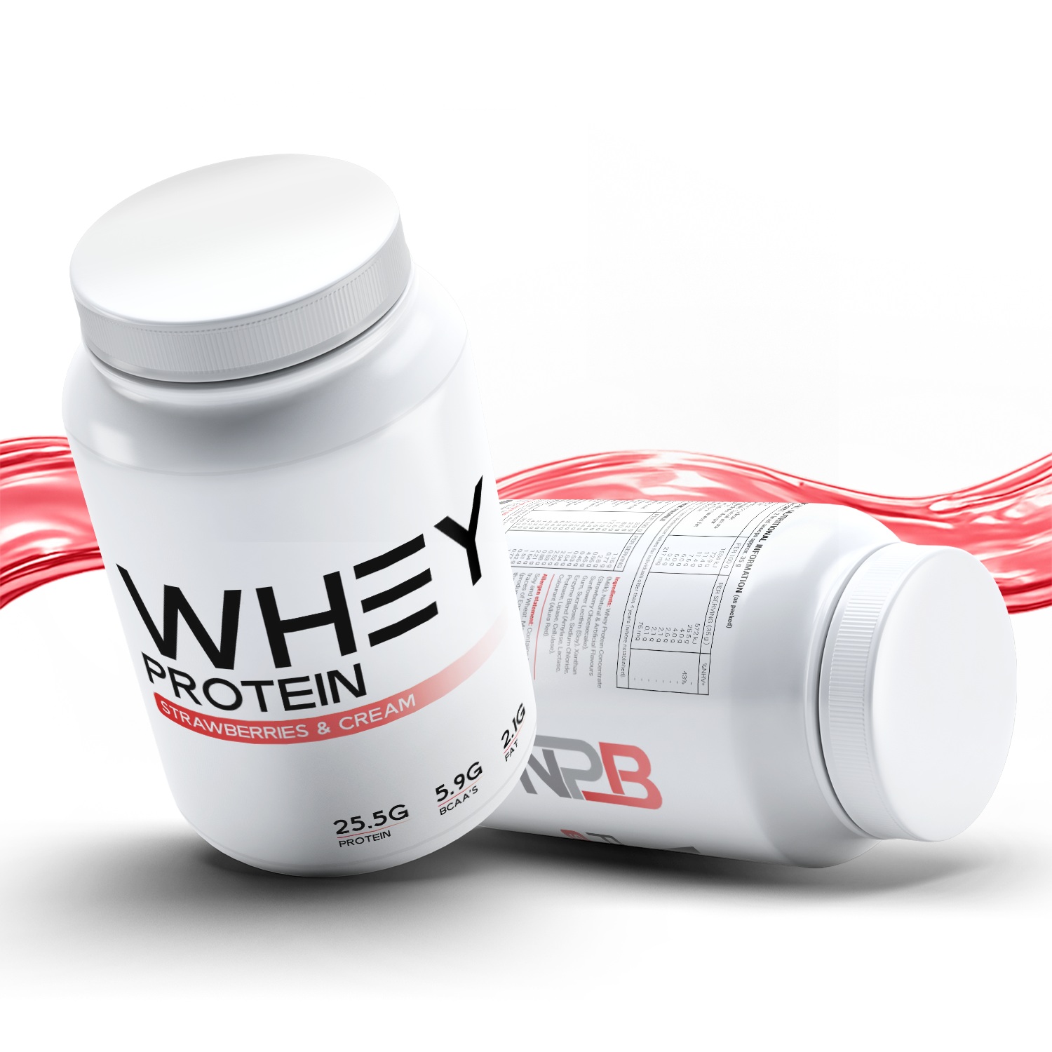 Whey Protein - Strawberries & Cream - 980g
